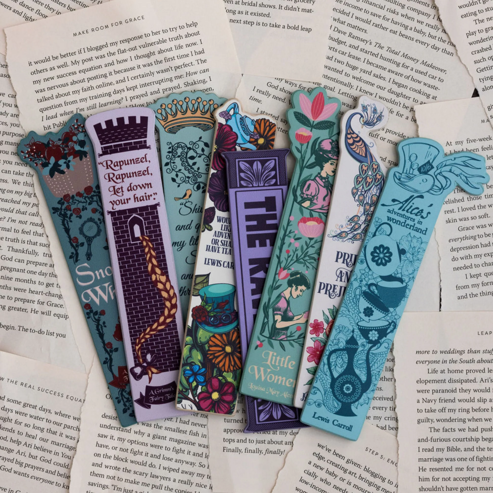 Bookmark, Alice's Adventures in Wonderland (Floral Nonsense) - Image 5