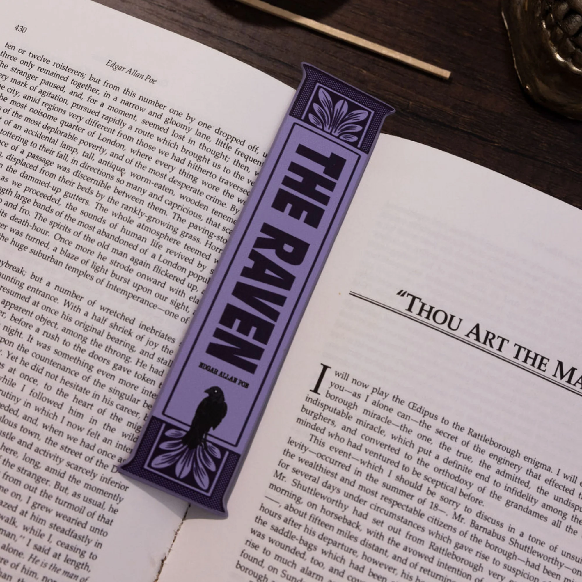 Bookmark, The Raven (Purple) - Image 3