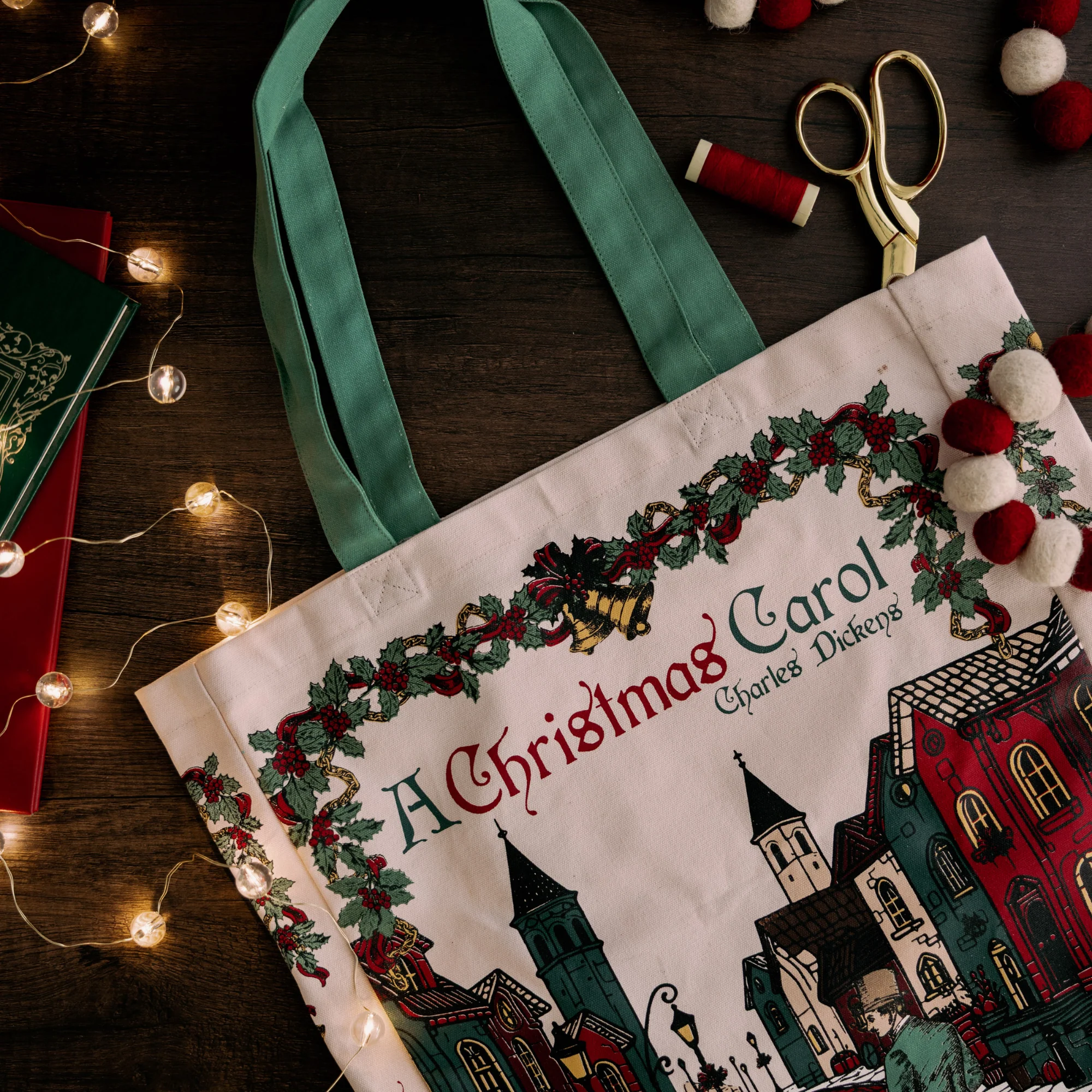 Canvas Tote Bag, A Christmas Carol - Image 6