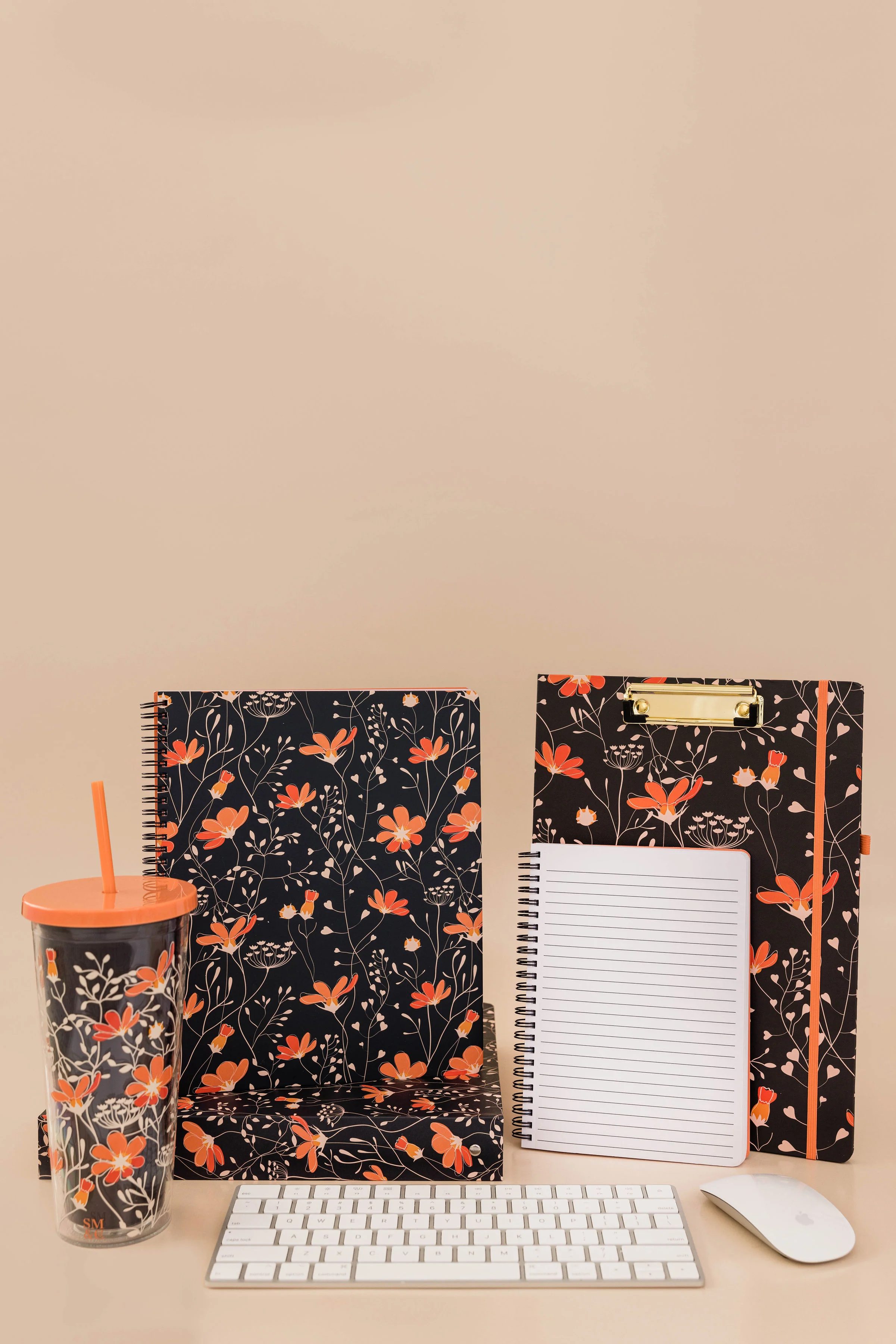 Clipboard Folio, Floral Vines - Image 5