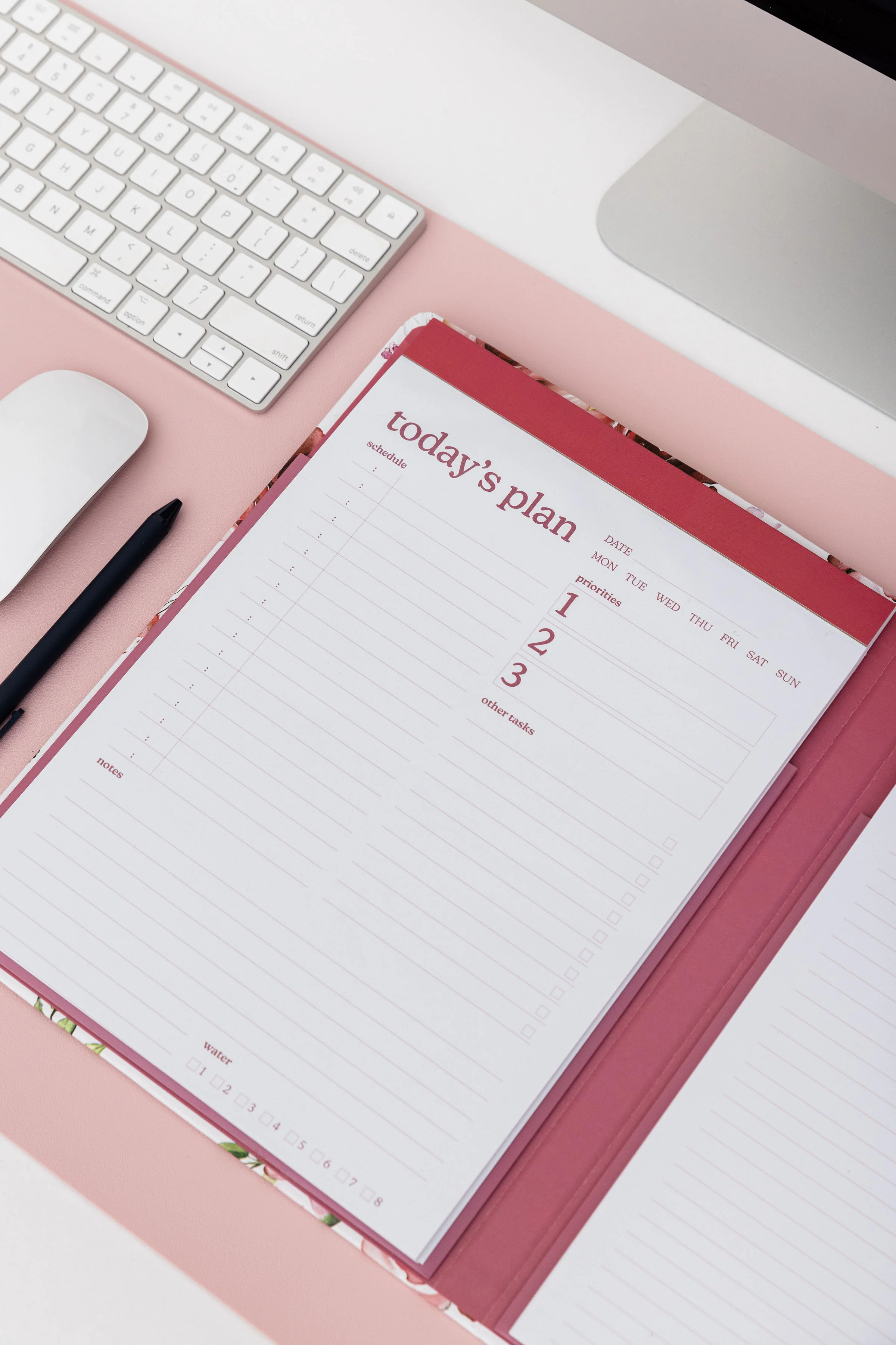 Clipboard Folio, Rose Floral - Image 11