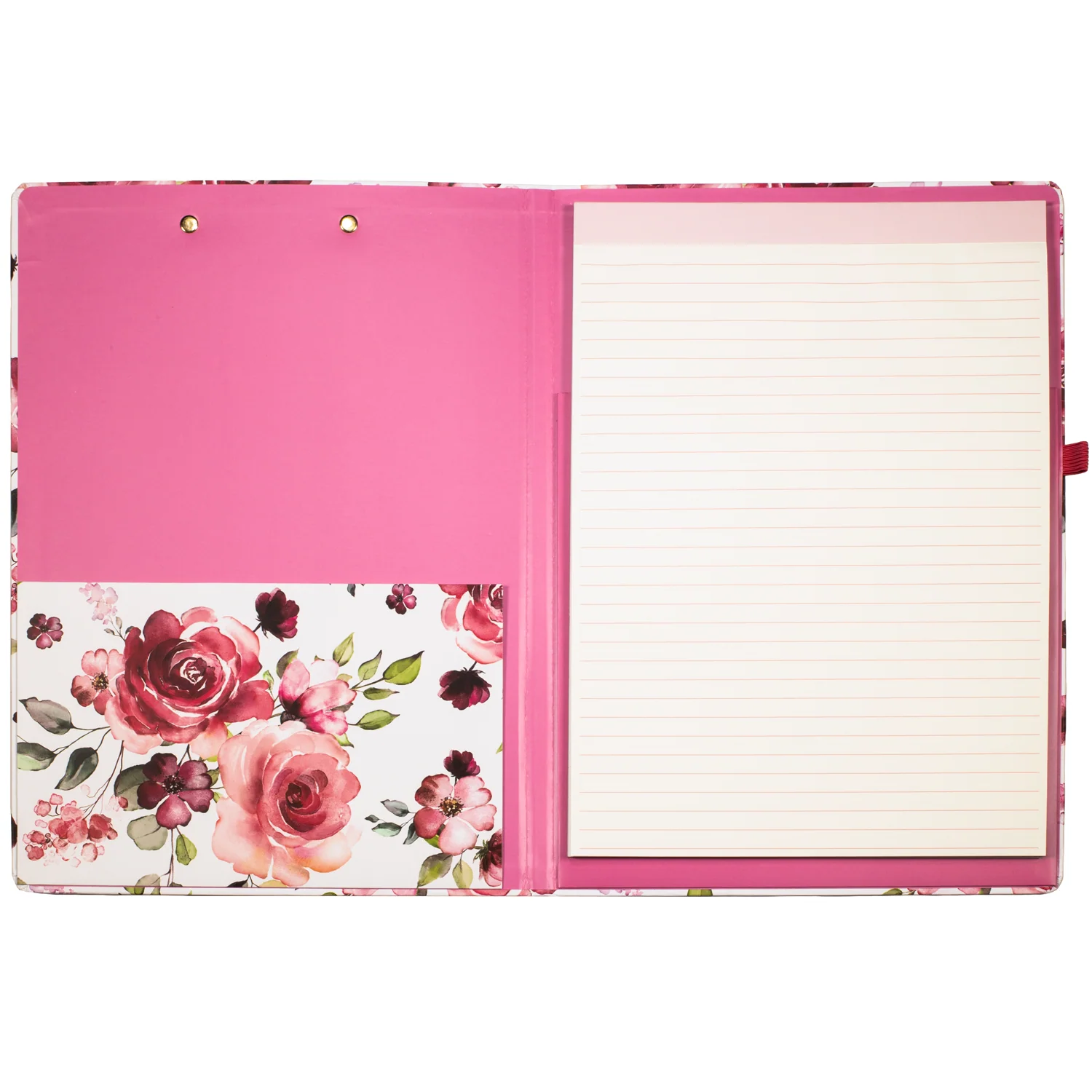 Clipboard Folio, Rose Floral - Image 3