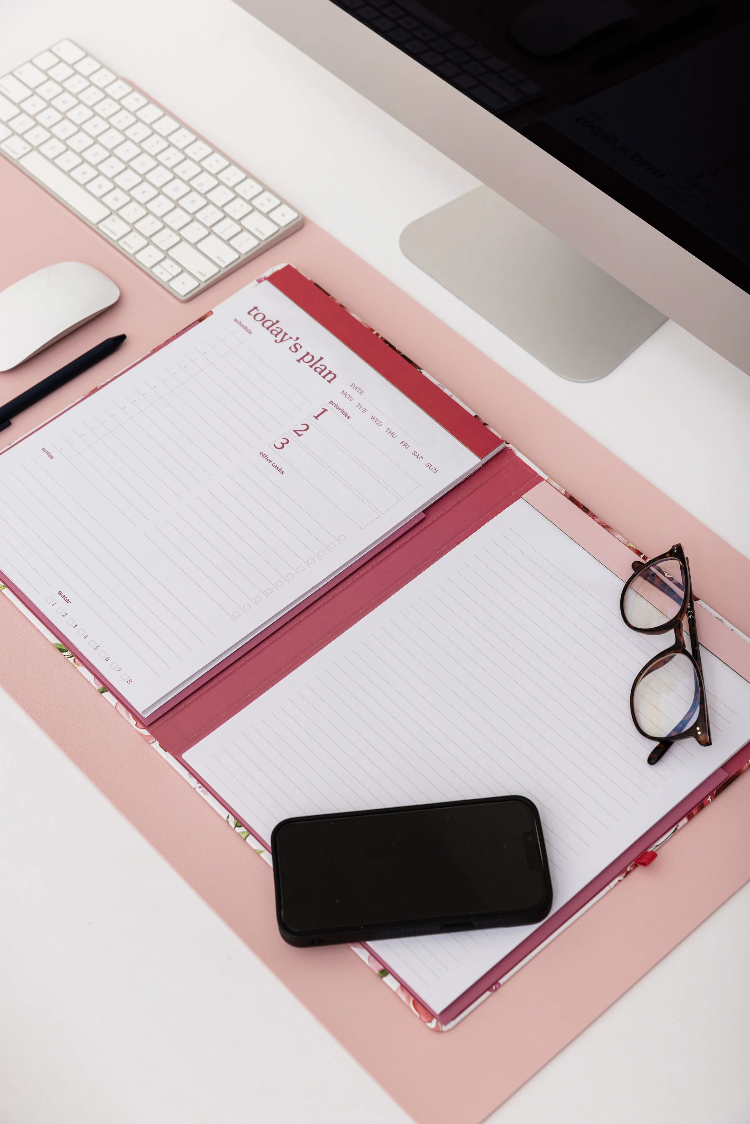 Clipboard Folio, Rose Floral - Image 9