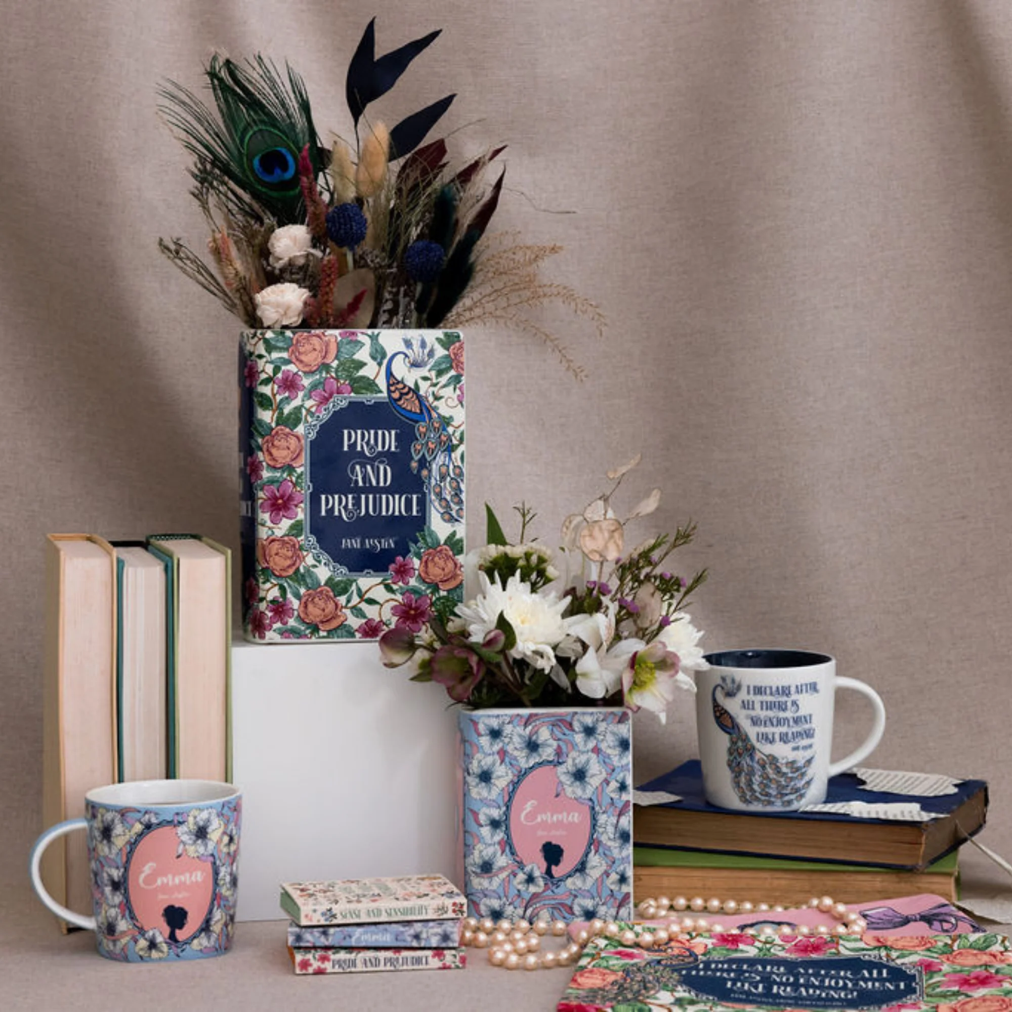 Large Book Vase, Pride and Prejudice - Image 4