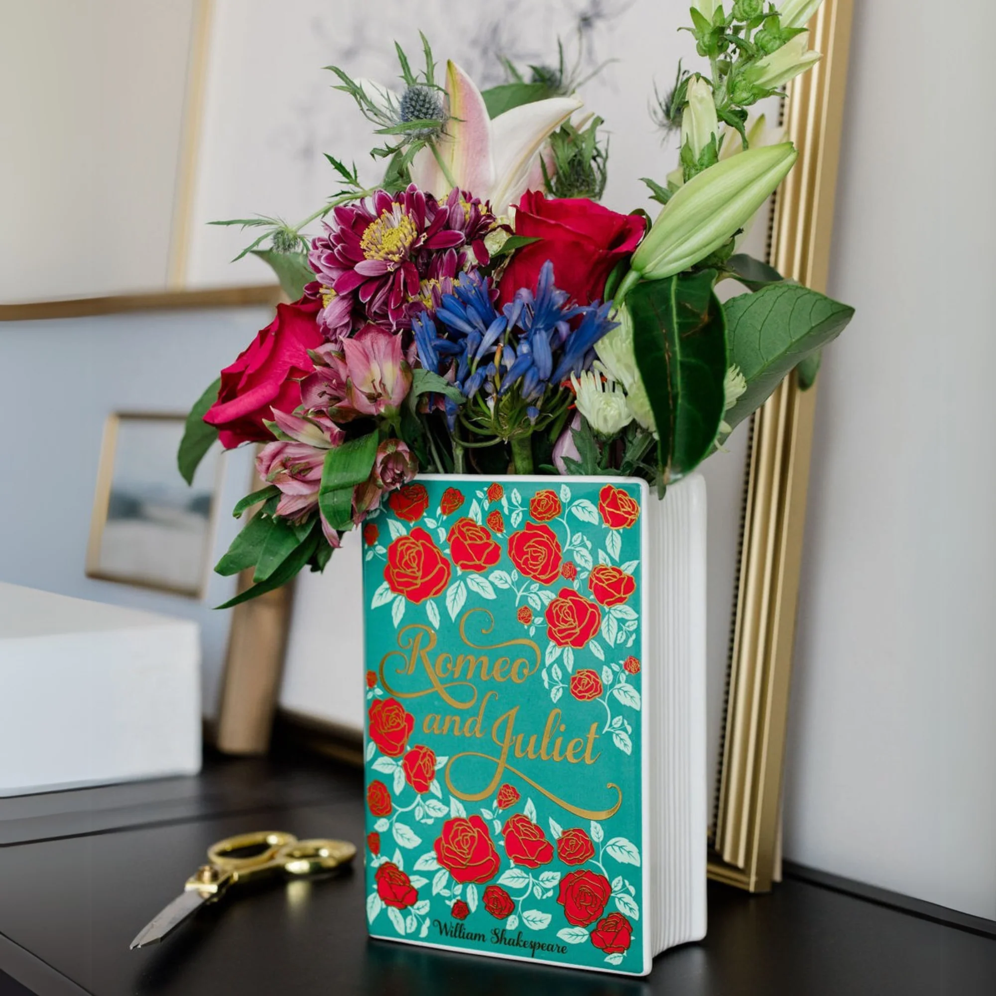 Large Book Vase, Romeo and Juliet - Image 3