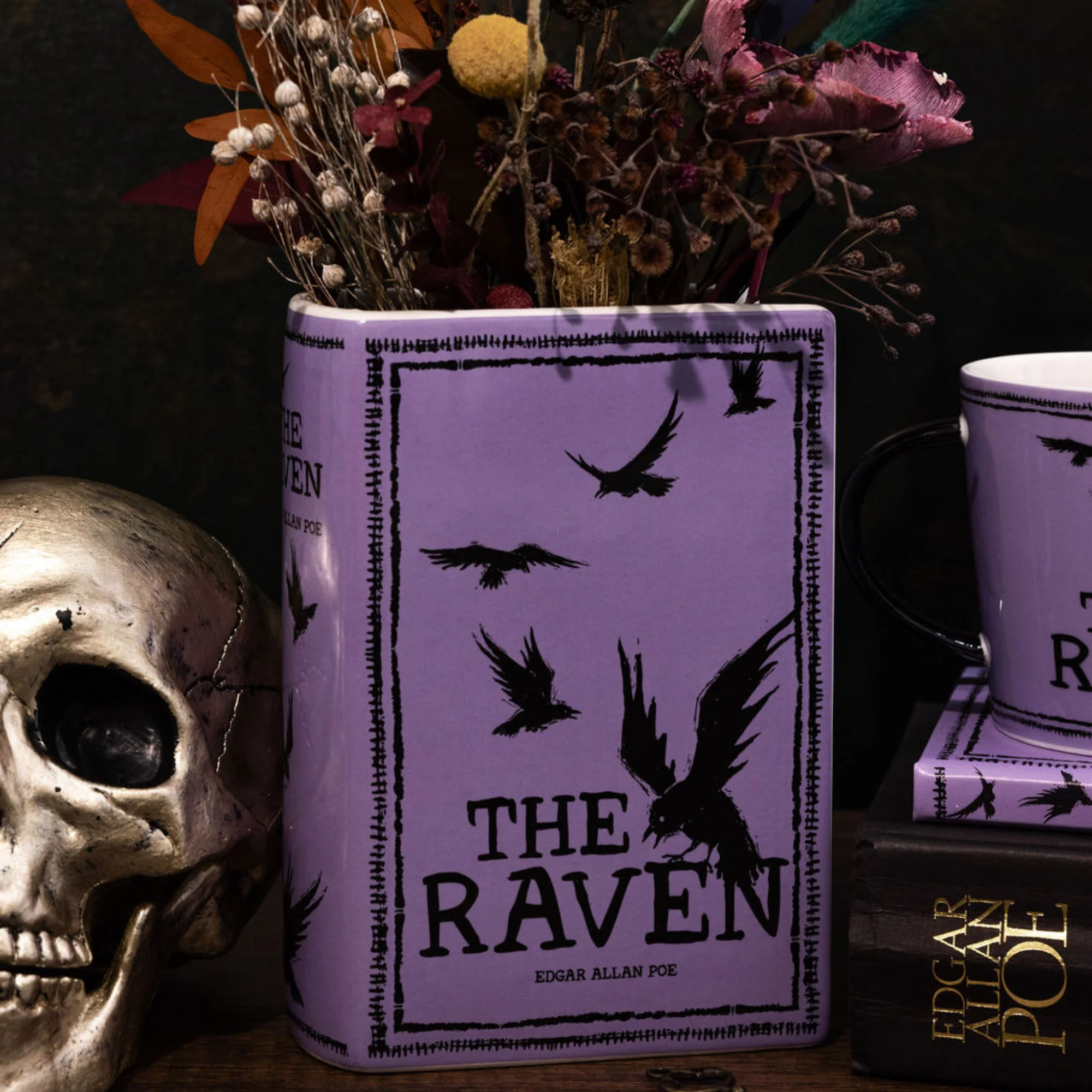 Large Book Vase, The Raven - Image 3