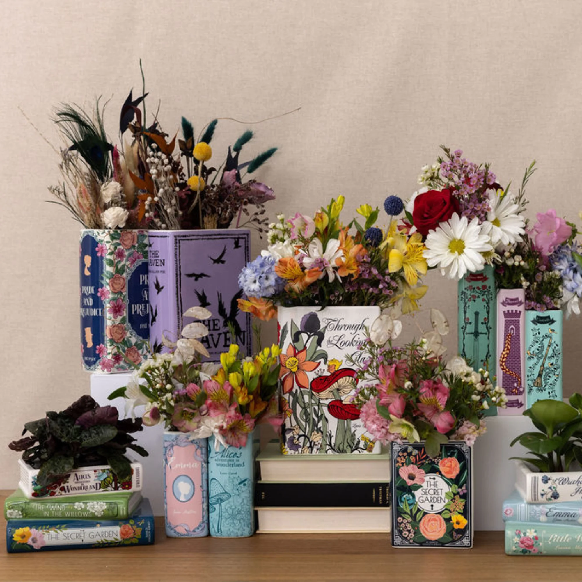 Large Book Vase, Through the Looking Glass - Image 6