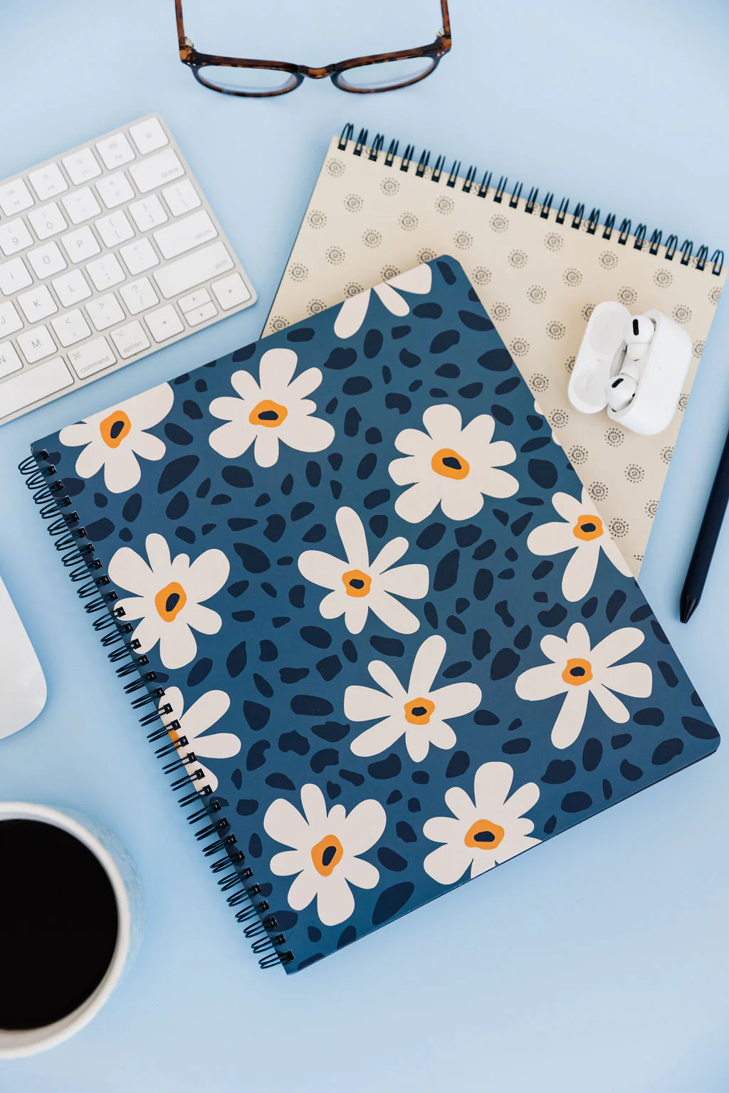 Large Notebook, Leopard Daisy - Image 3
