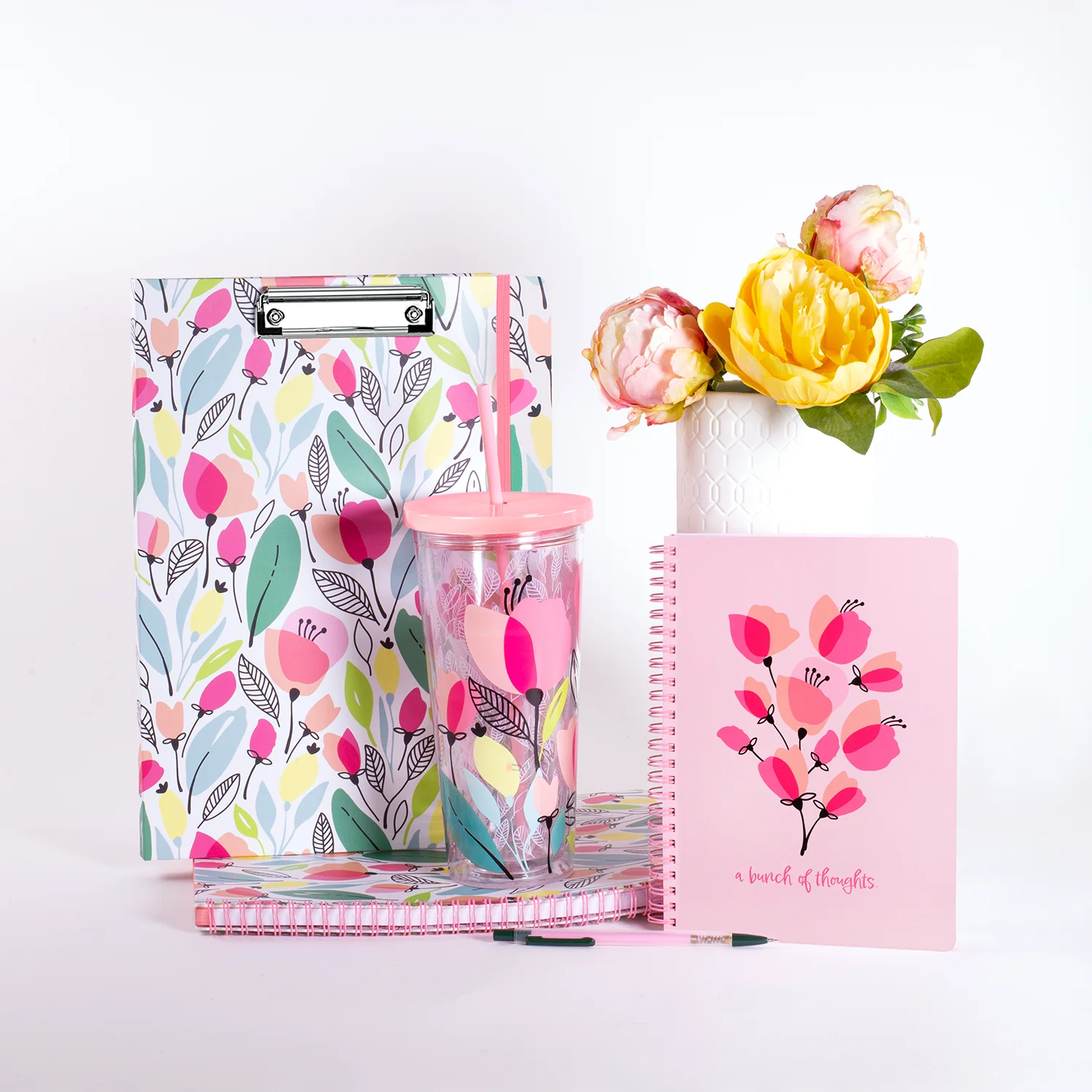 Large Notebook, Pink Poppy - Image 3