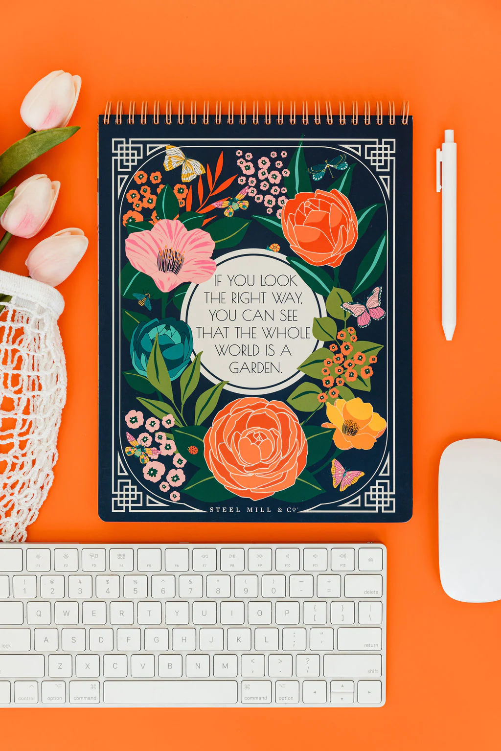 Large Top Spiral Notebook, The Secret Garden - Image 3
