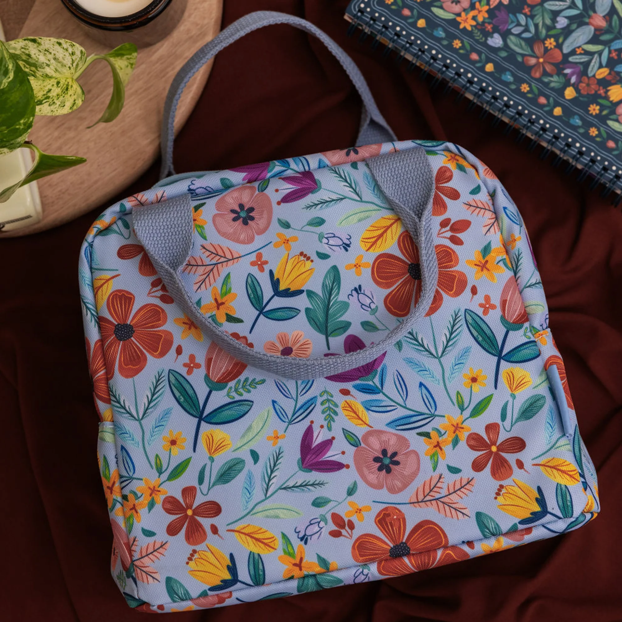 Lunch Tote, Folk Floral Multi - Image 5