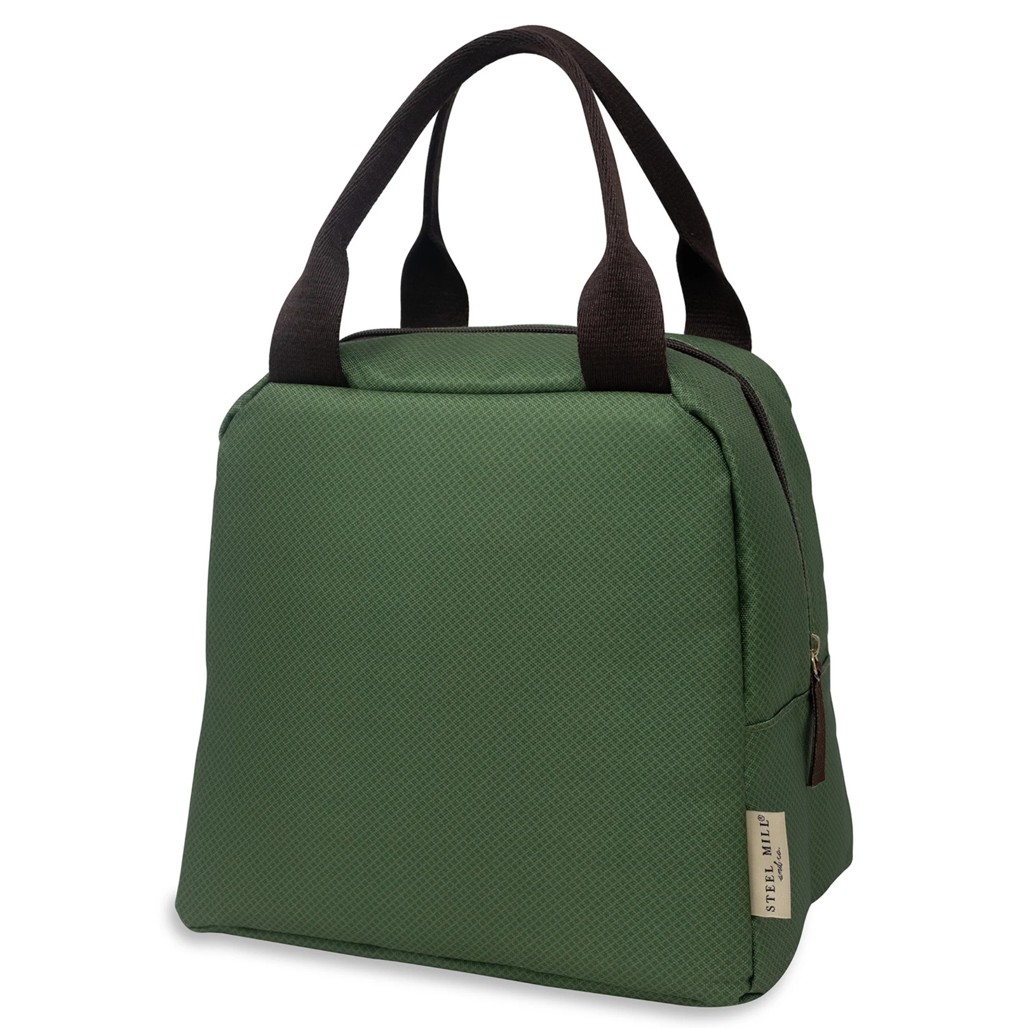 Lunch Tote, Green Diamonds - Image 3