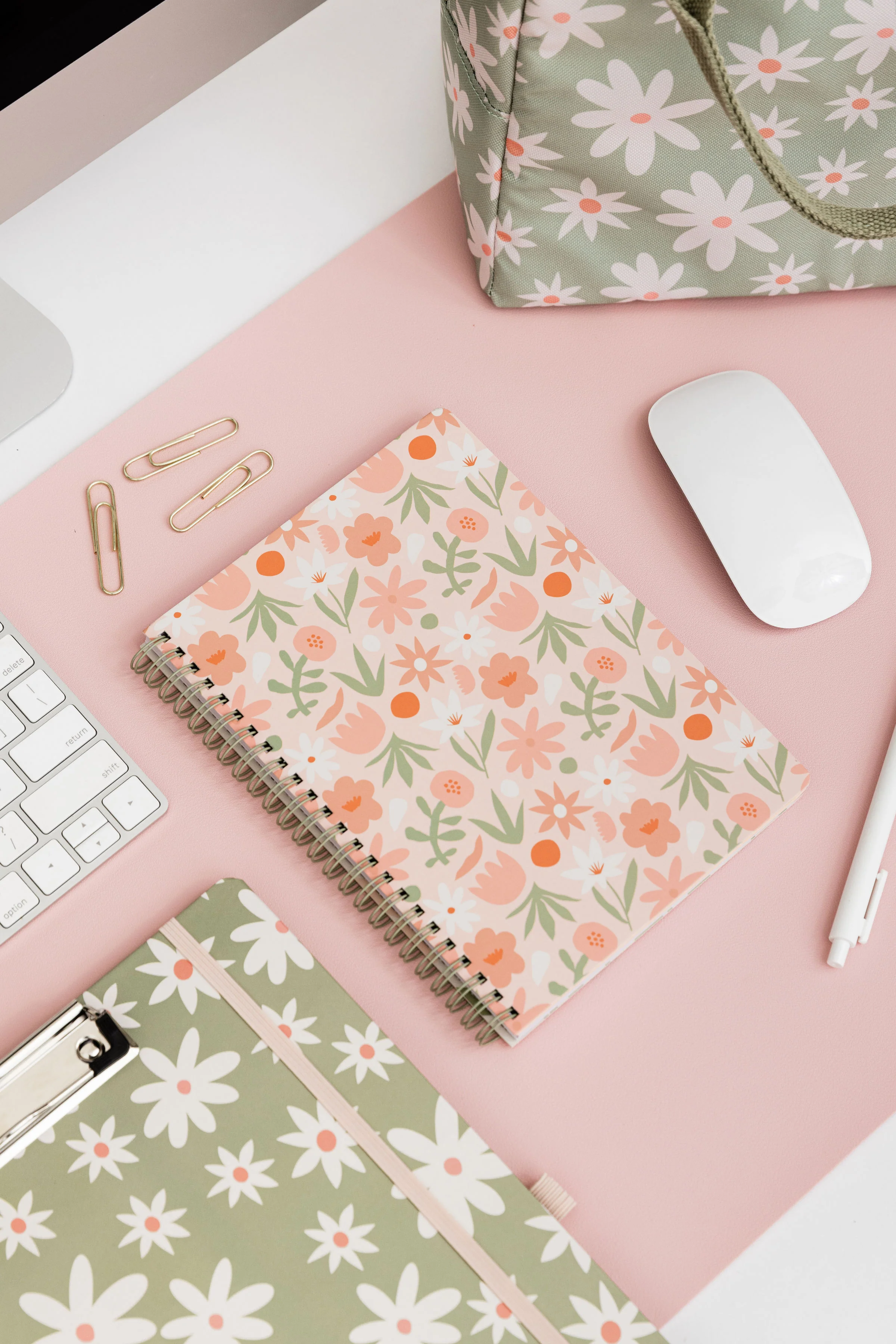 Mini Notebook, Cutout Floral Pink - Image 5
