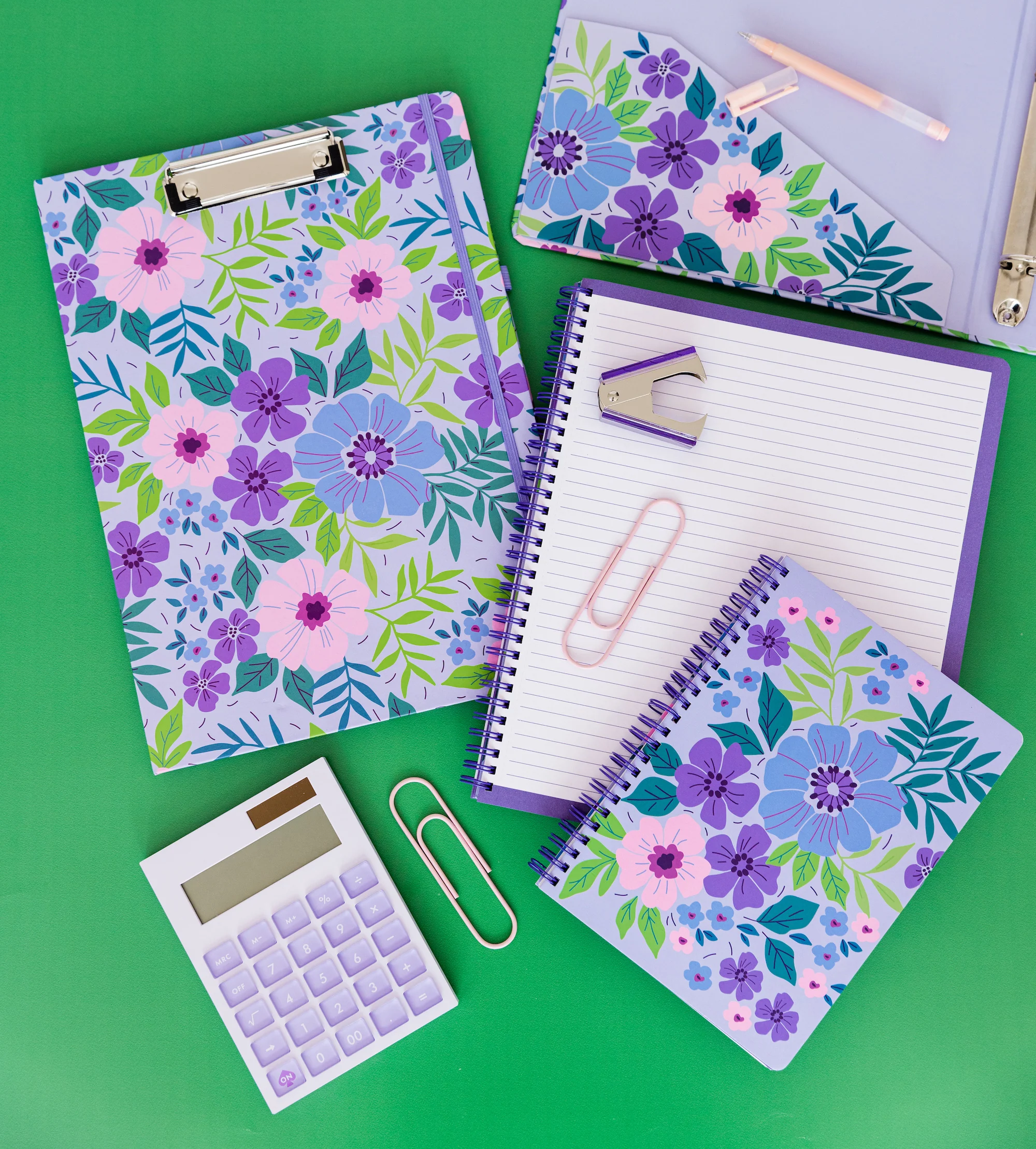 Mini Notebook, Lilac Floral - Image 4