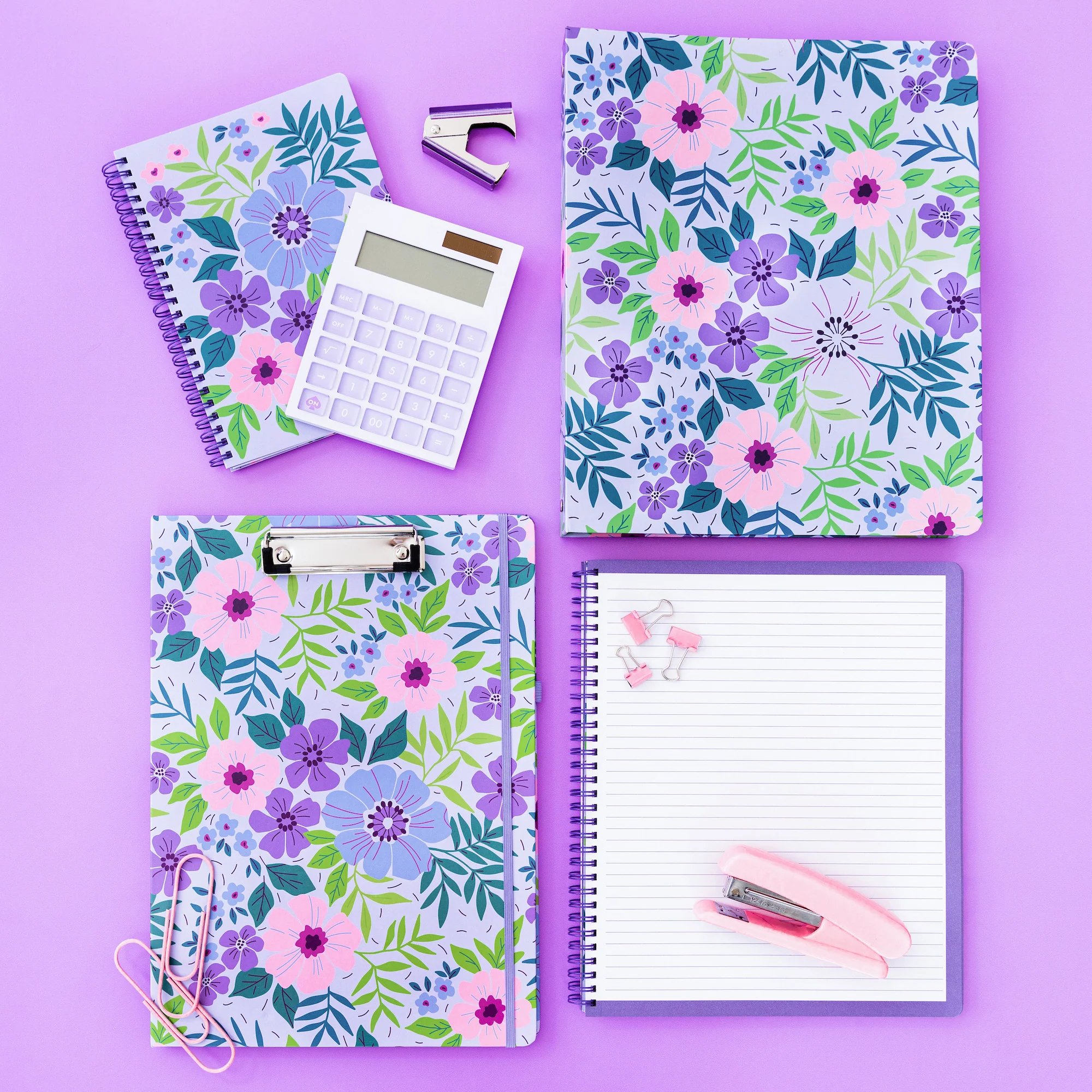 Mini Notebook, Lilac Floral - Image 5