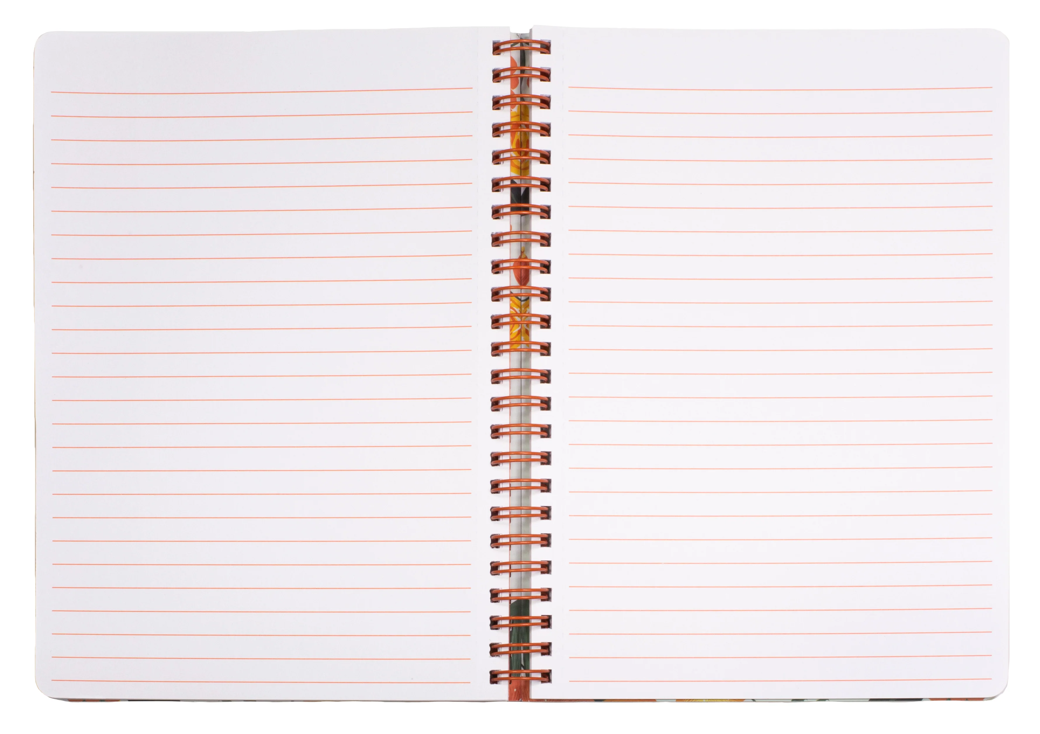 Mini Notebook, Orange Floral - Image 2