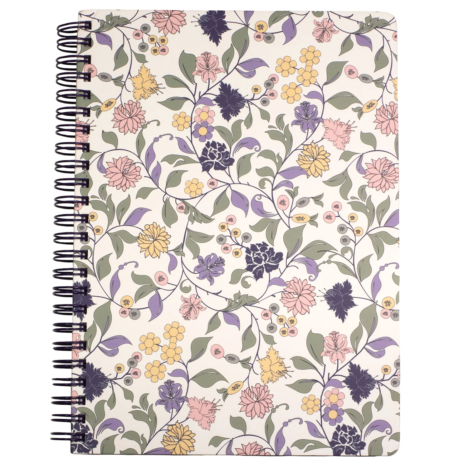 Mini Notebook, Purple Vine Ditsy