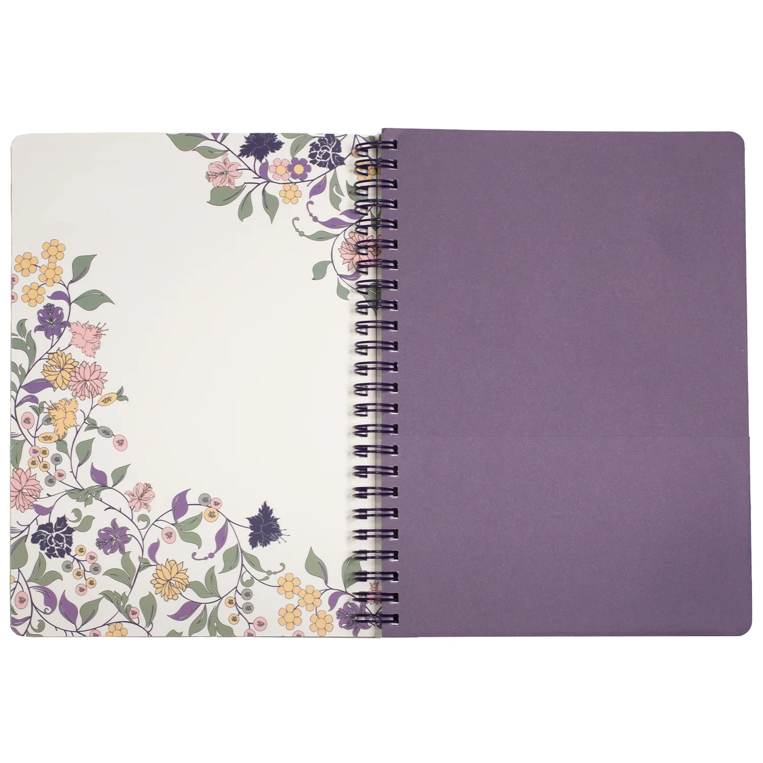 Mini Notebook, Purple Vine Ditsy - Image 3