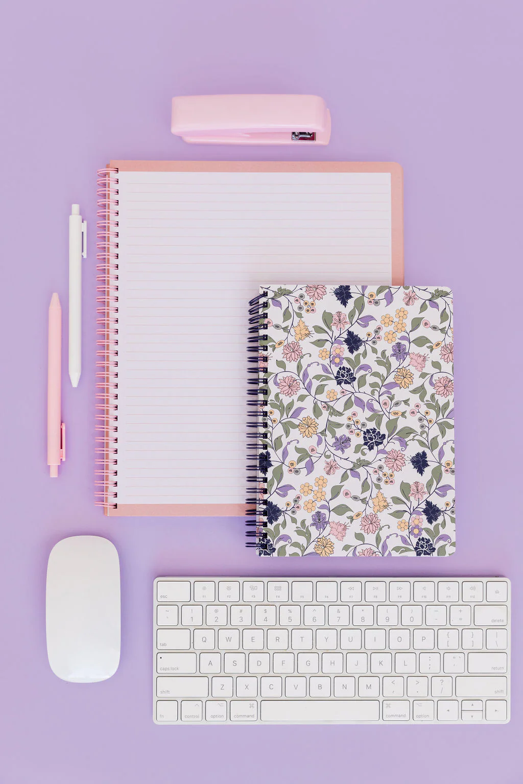 Mini Notebook, Purple Vine Ditsy - Image 6