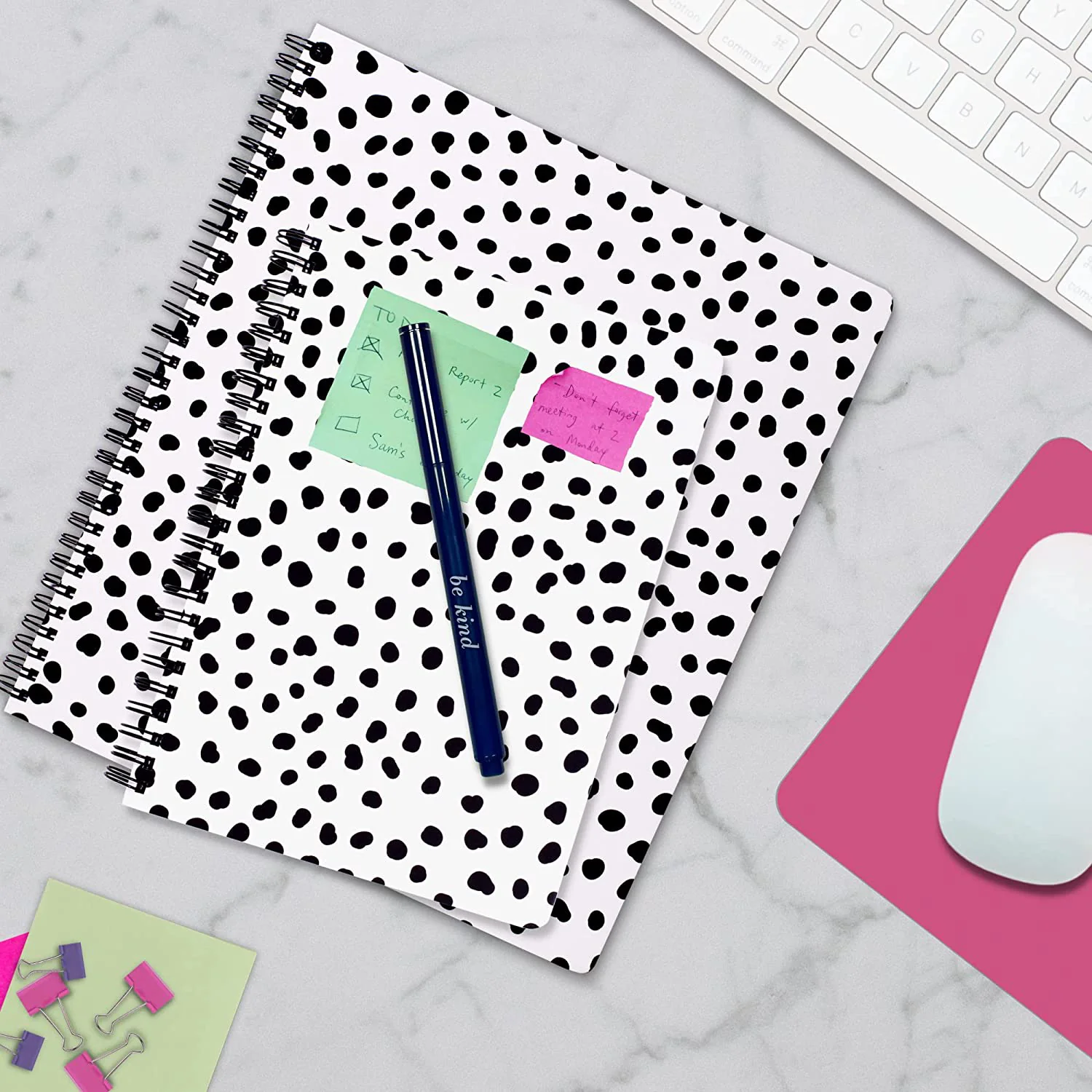Large Notebook, Black Dots - Image 4
