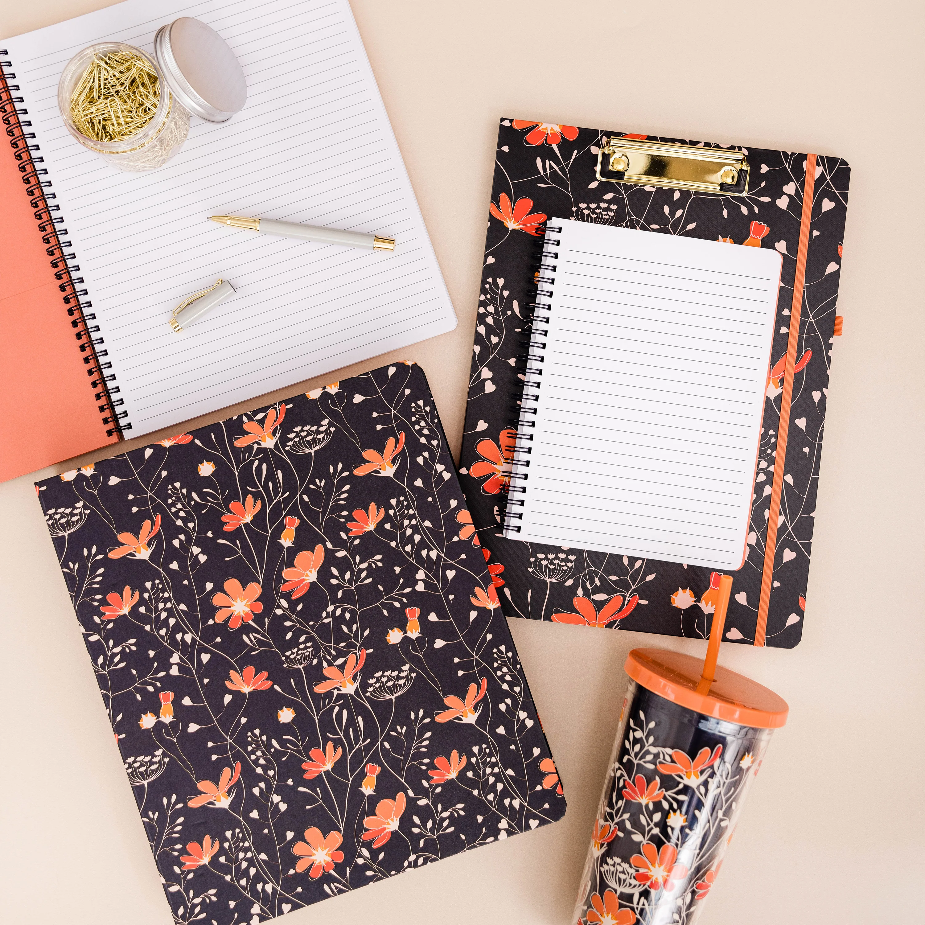 Large Notebook, Floral Vines - Image 5