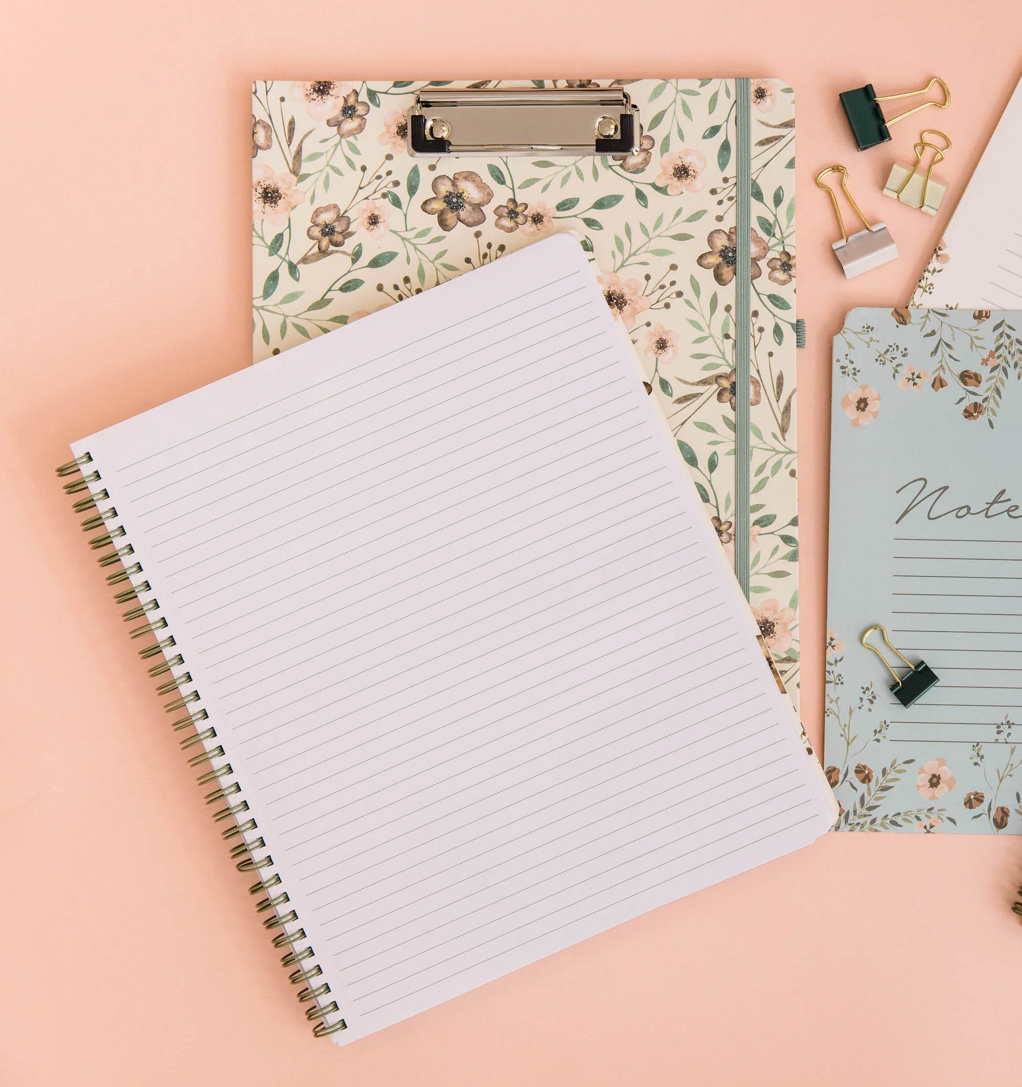 Large Notebook, Woodland Floral - Image 4