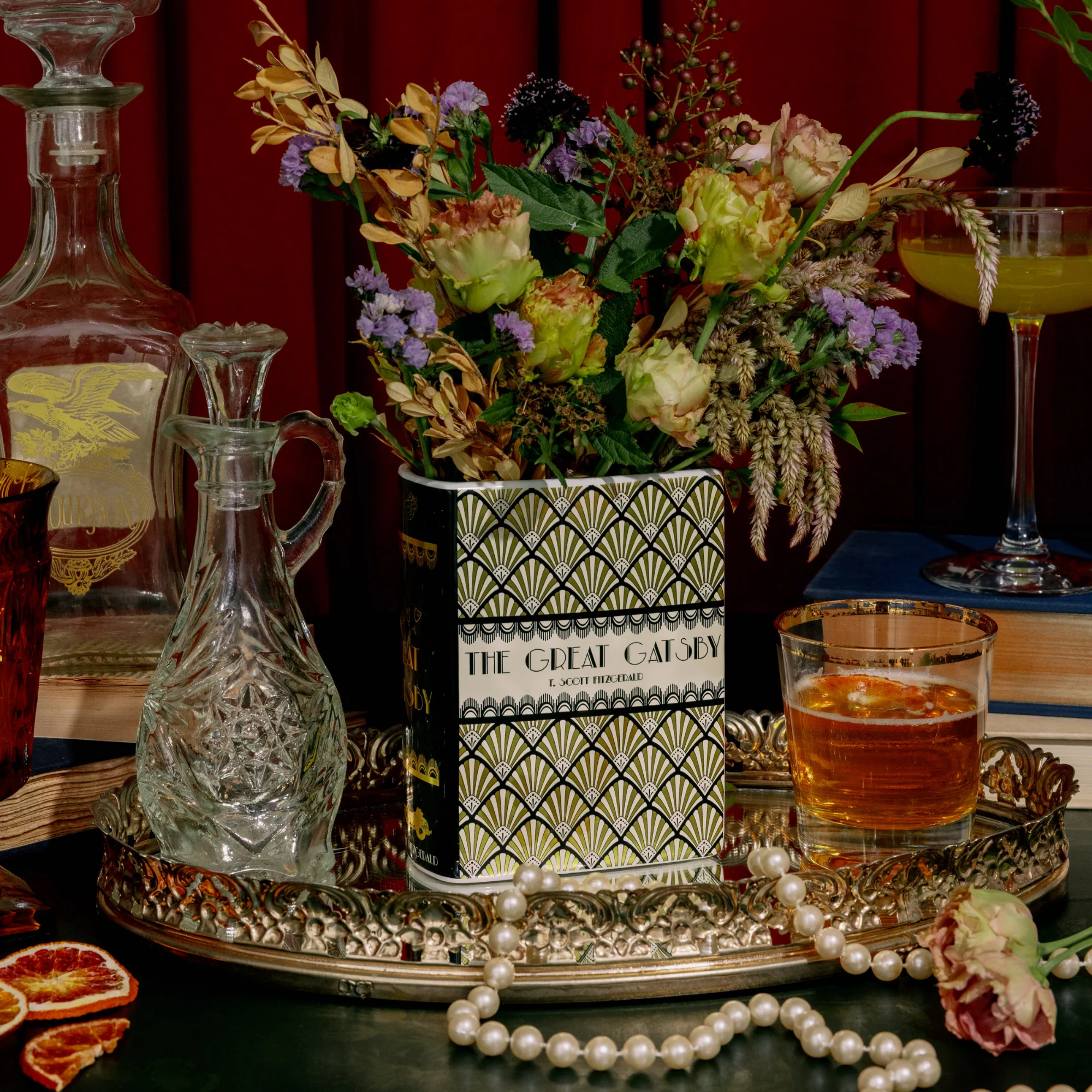 Small Book Vase, Great Gatsby - Image 3