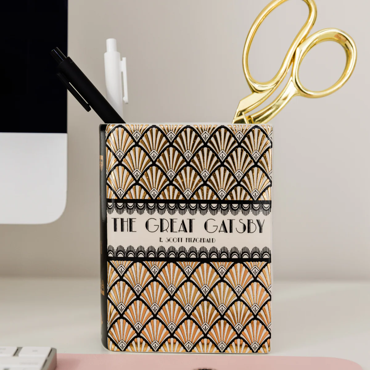 Small Book Vase, Great Gatsby - Image 6