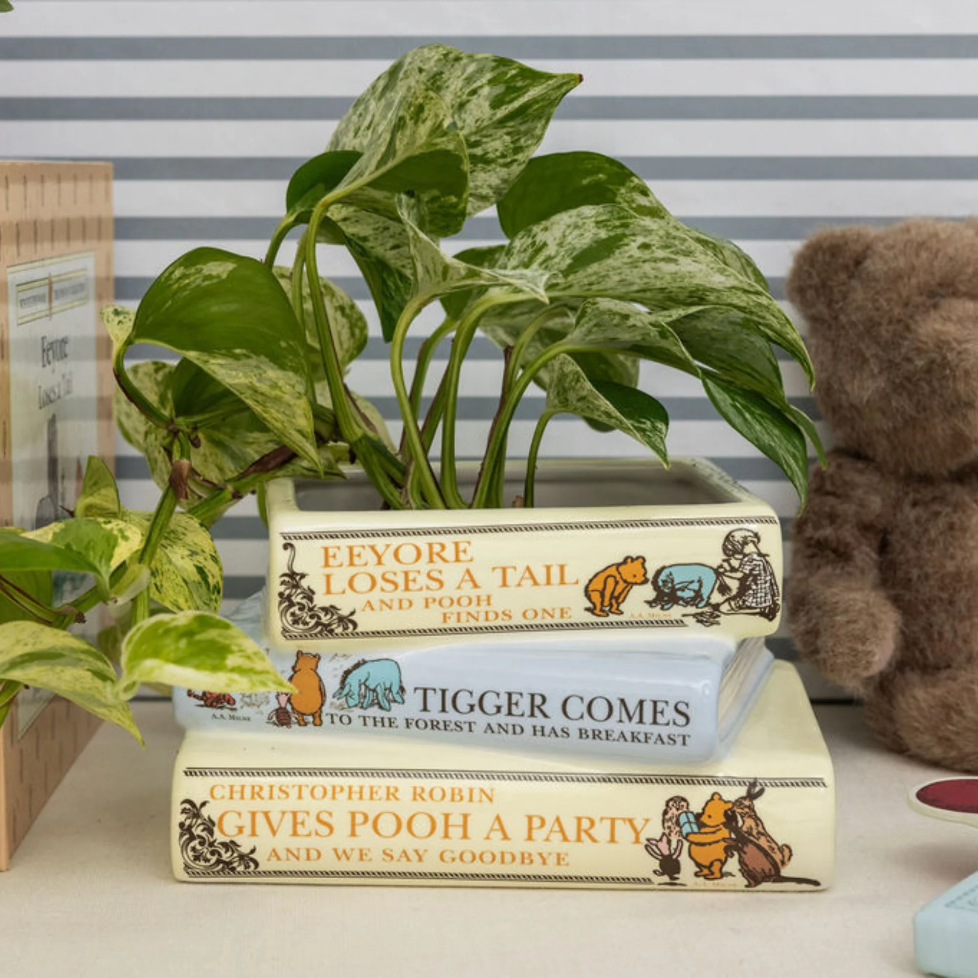 Stacked Book Planter, The House at Pooh Corner - Image 5