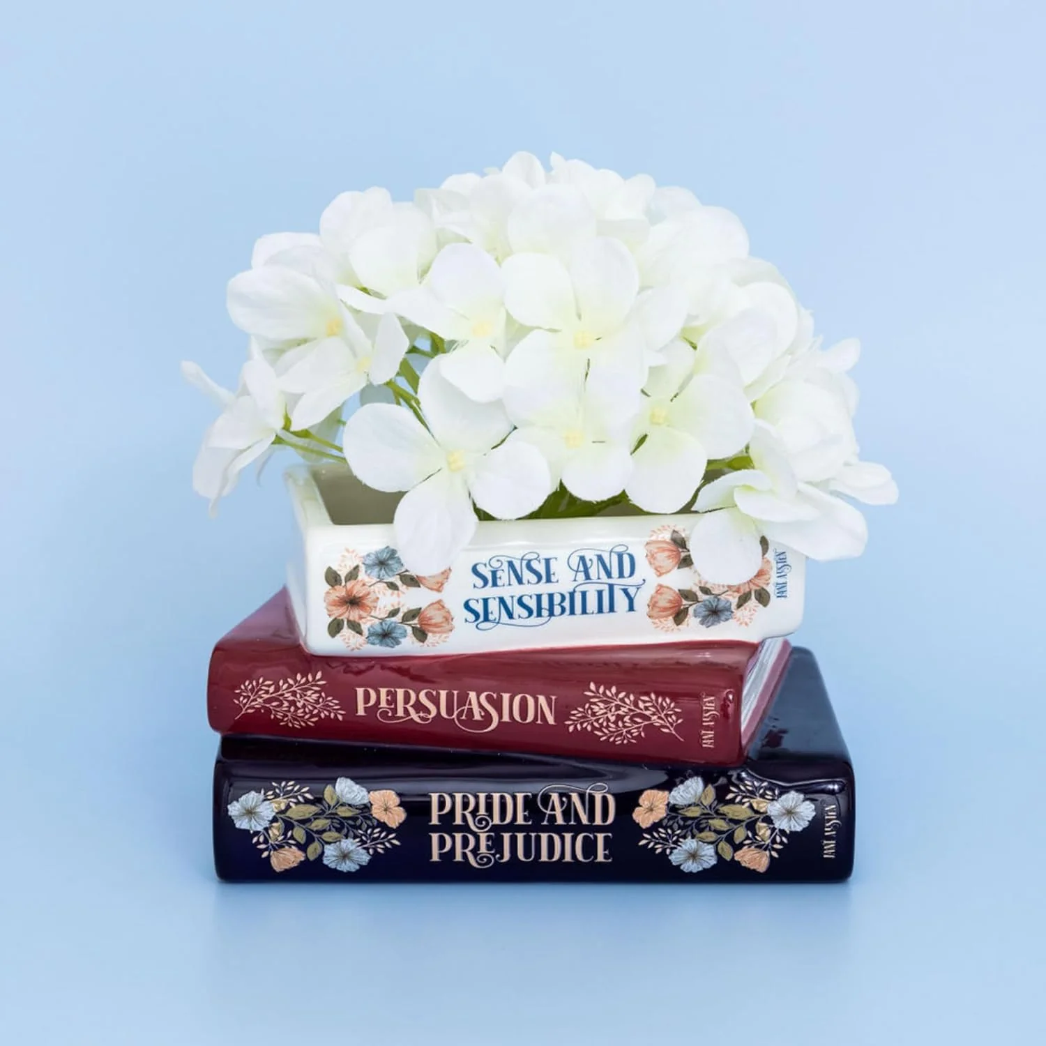 Stacked Books Planter, Jane Austen - Image 7