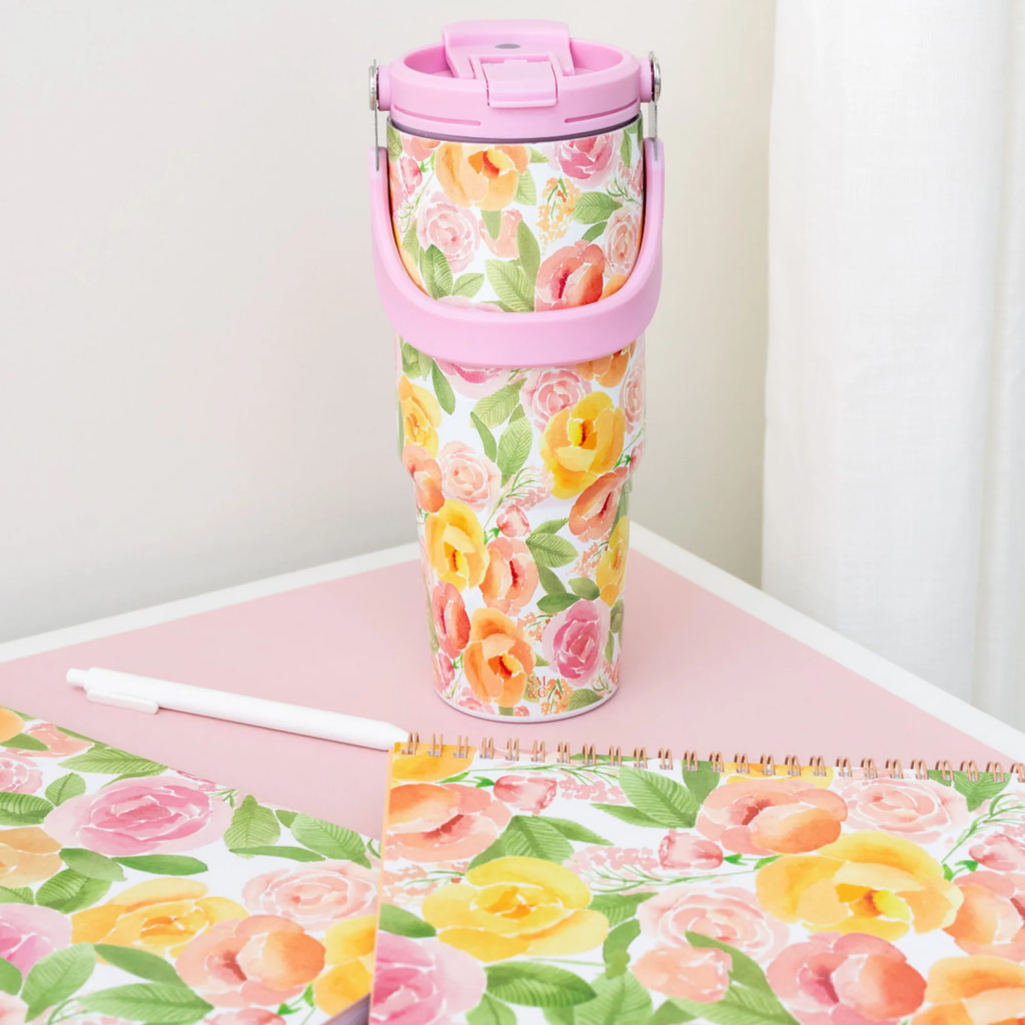 Stainless Steel 30 oz. Water Bottle, Full Posey - Image 3