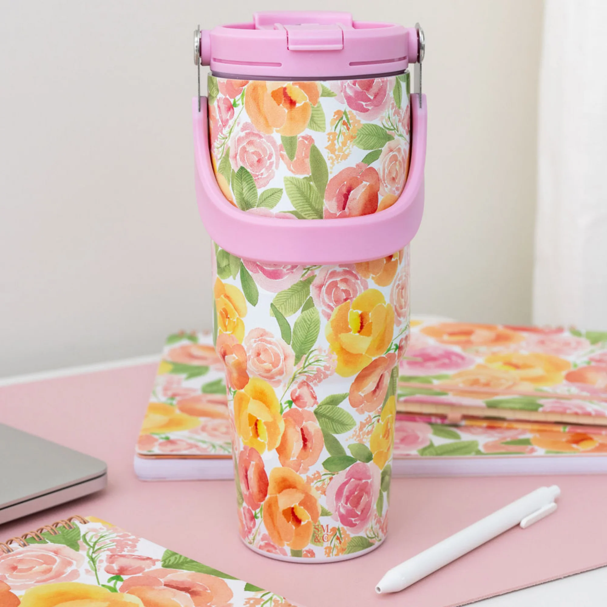 Stainless Steel 30 oz. Water Bottle, Full Posey - Image 4