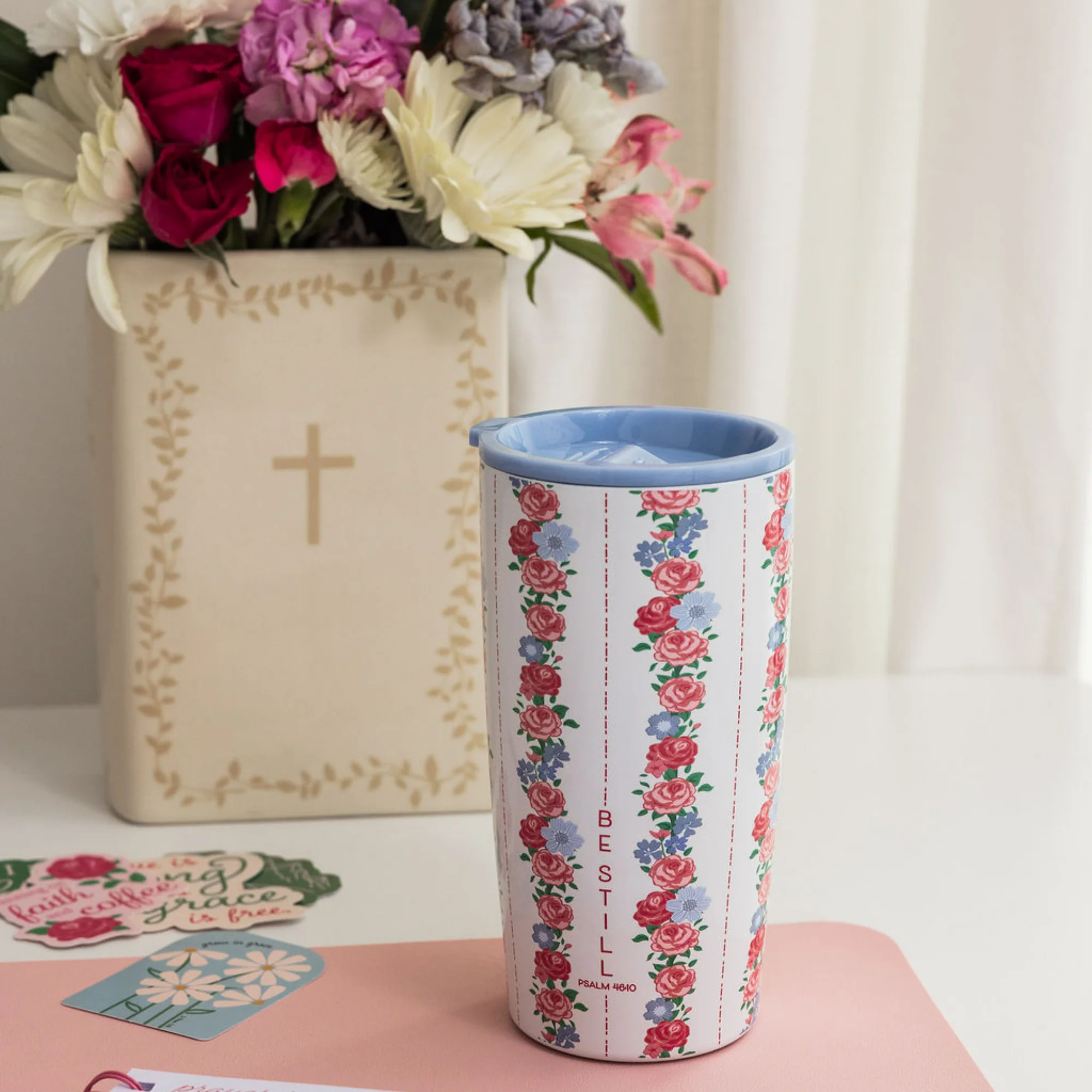 Stainless Steel Thermal Mug, Be Still - Image 3