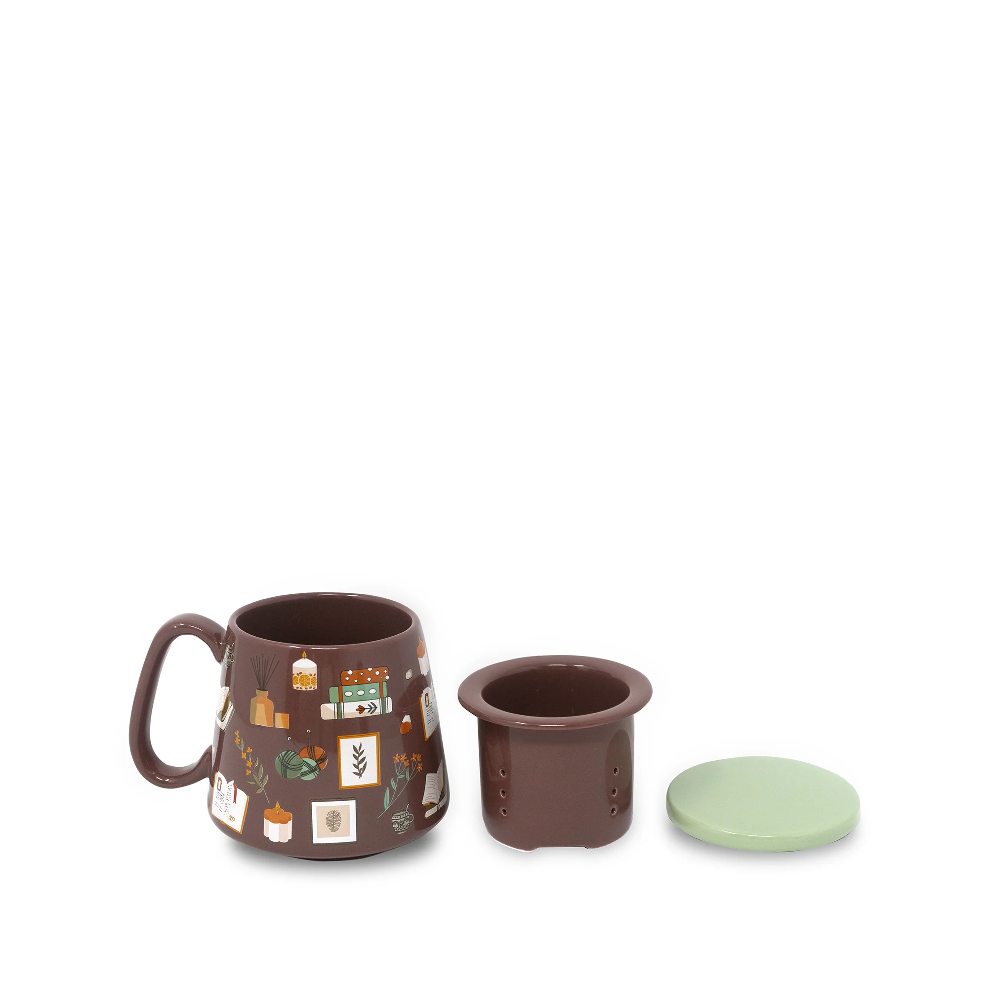 Tea Infuser Mug, Books - Image 2