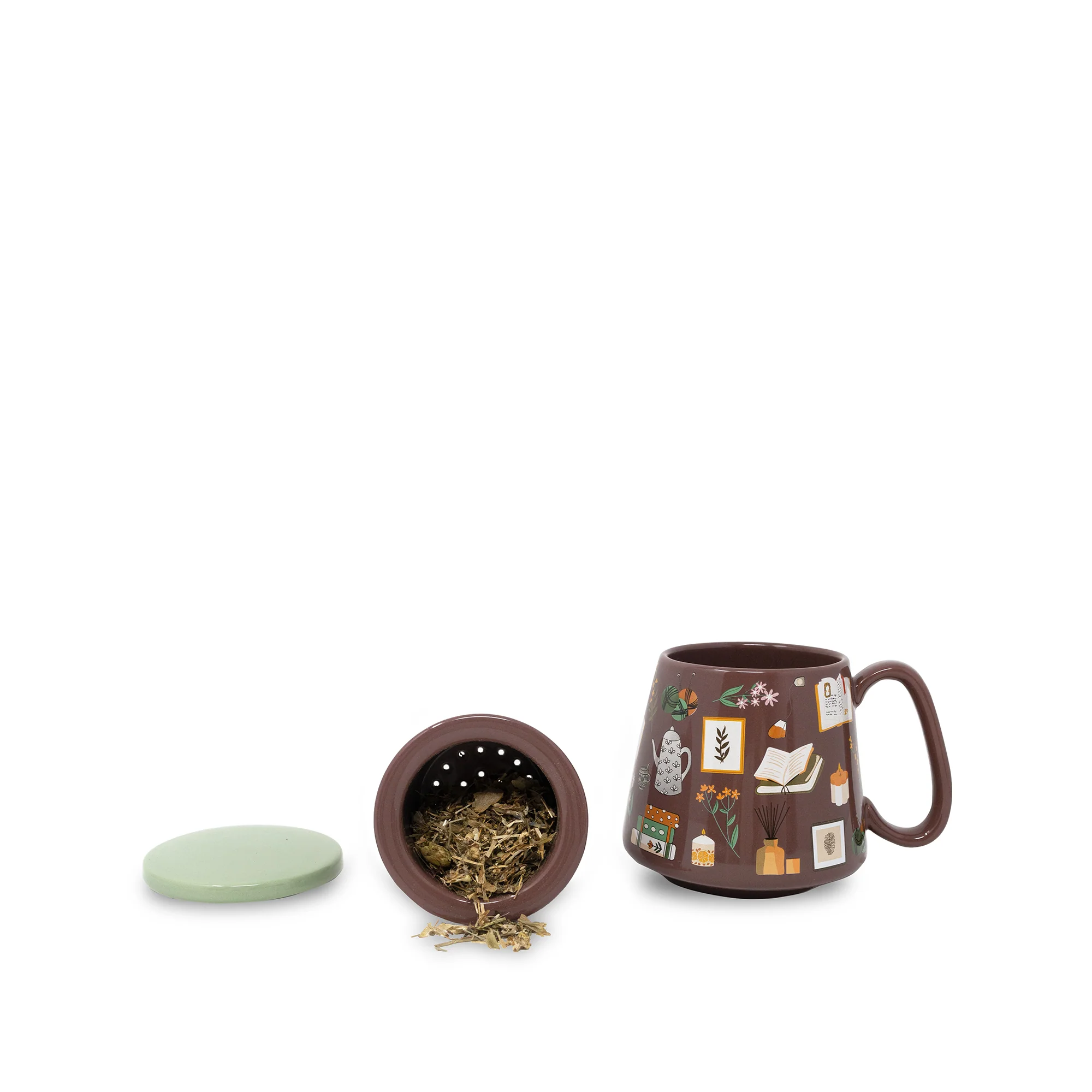 Tea Infuser Mug, Books - Image 4